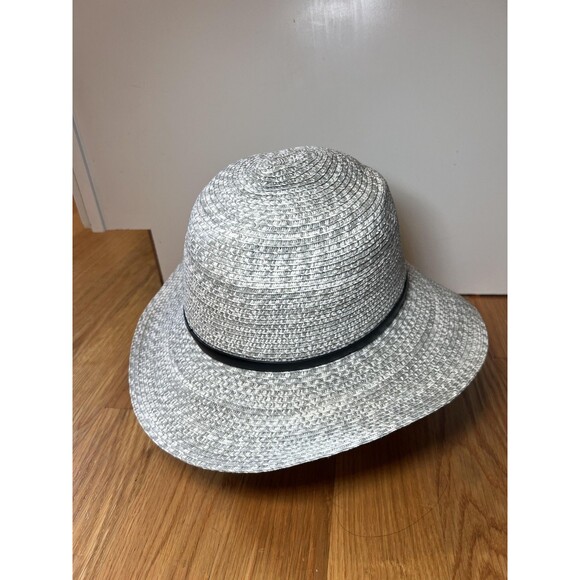 August Hat Company Hat Fedora Womens Medium Wide Brim Straw Summer Sun NEW - Picture 3 of 9